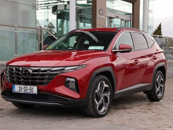 Hyundai Tucson SUV, Petrol Hybrid, 2021, Red