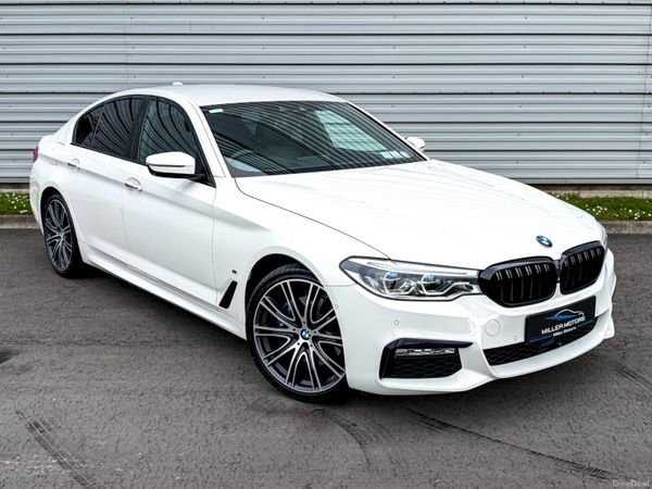 BMW 5-Series Saloon, Petrol Plug-in Hybrid, 2017, White