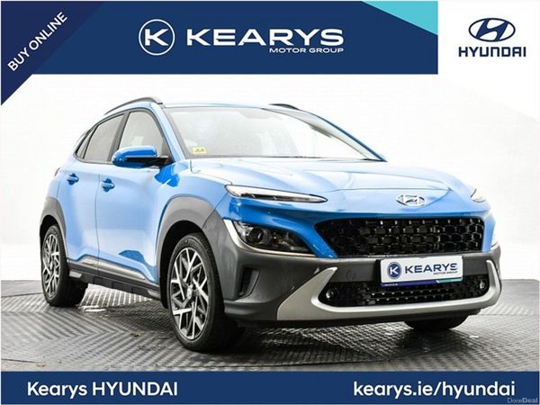 Hyundai KONA SUV, Petrol Hybrid, 2022, Blue