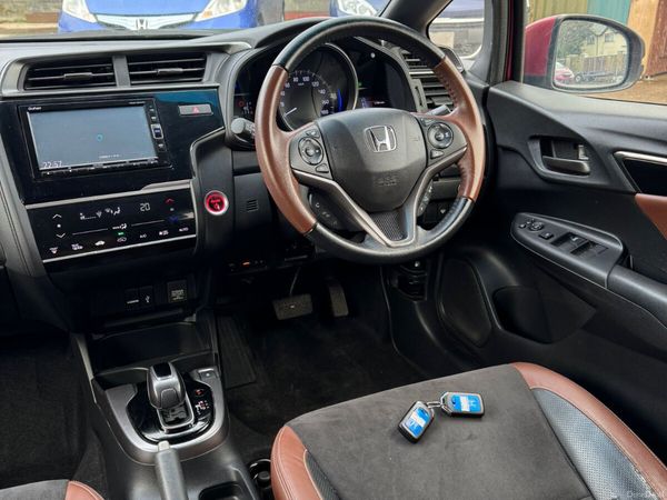 Honda Fit Hatchback, Petrol Hybrid, 2018, Red