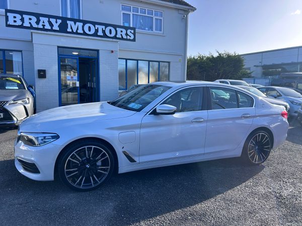 BMW 5-Series Saloon, Petrol Plug-in Hybrid, 2018, White