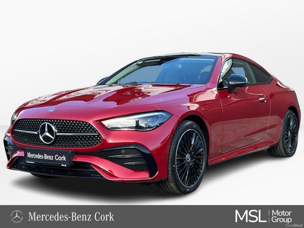 Mercedes-Benz CLE Coupe, Diesel Hybrid, 2026, Red