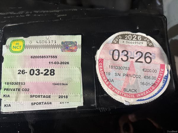 Kia Sportage SUV, Diesel, 2018, Black