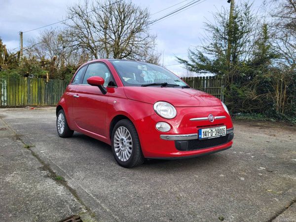 Fiat 500 Hatchback, Petrol, 2014, Red