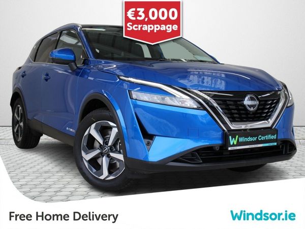 Nissan Qashqai SUV, Petrol Hybrid, 2023, Blue