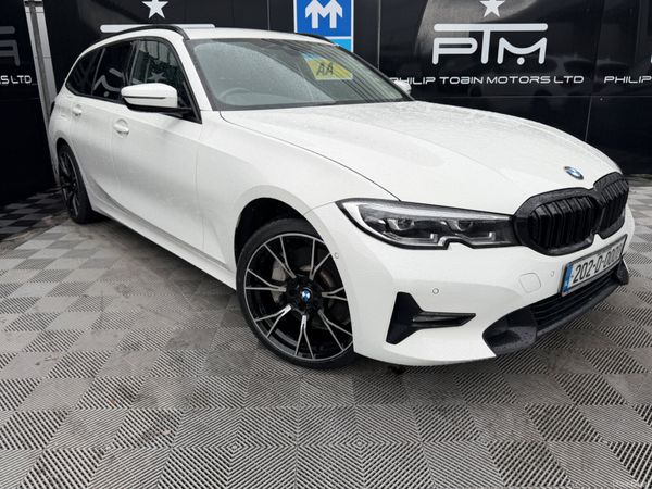 BMW 3-Series Estate, Petrol Plug-in Hybrid, 2020, White
