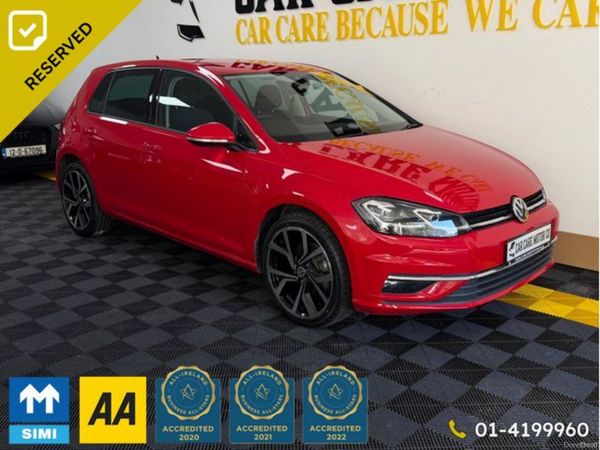Volkswagen Golf Hatchback, Petrol, 2018, Red