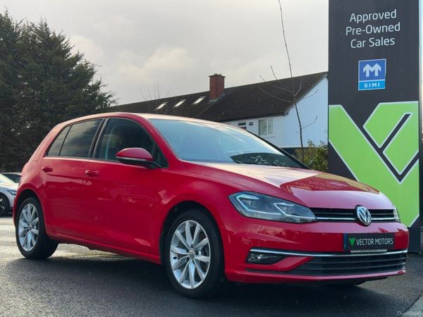 Volkswagen Golf Hatchback, Petrol, 2018, Red