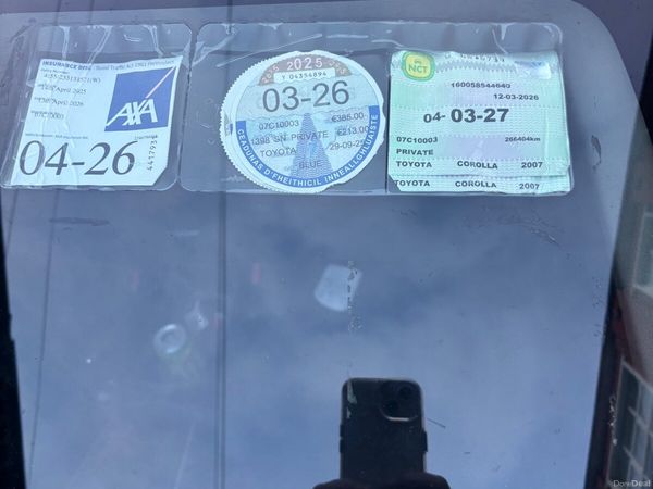 Toyota Corolla Saloon, Petrol, 2007, Blue