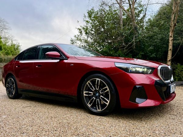 BMW 5-Series Saloon, Petrol Plug-in Hybrid, 2024, Red