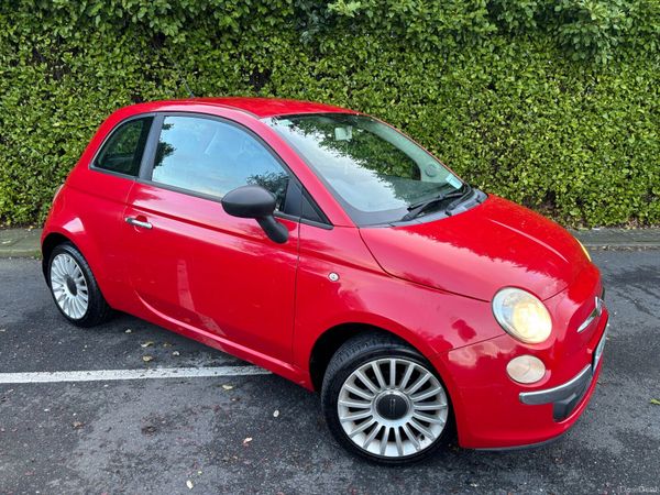 Fiat 500 Hatchback, Petrol, 2011, Red