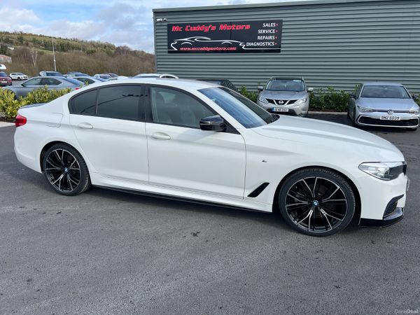 BMW 5-Series Saloon, Diesel Hybrid, 2020, White
