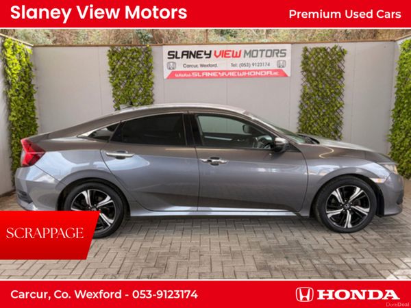 Honda Civic Saloon, Diesel, 2019, Grey