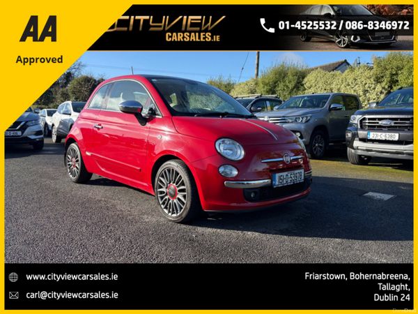 Fiat 500 Hatchback, Petrol, 2015, Red