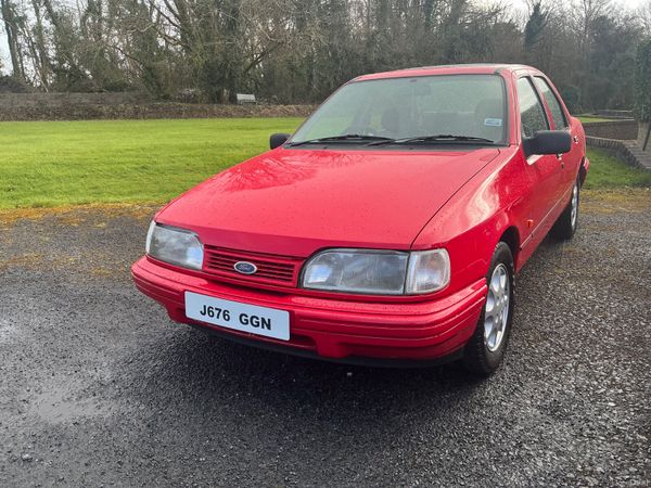 Ford Sierra Saloon, Petrol, 1992, Red