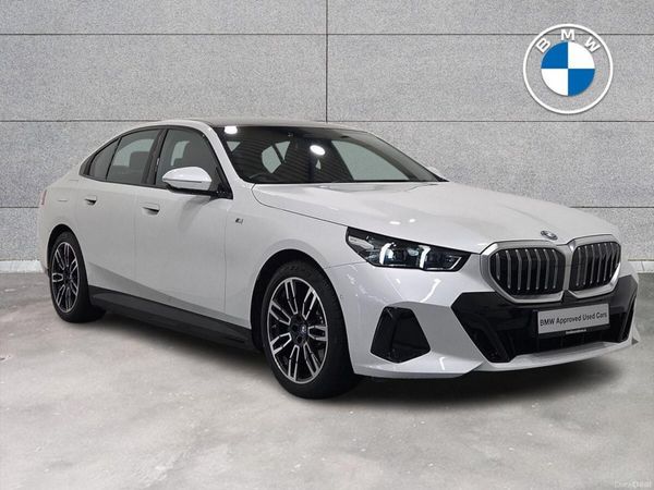 BMW 5-Series Saloon, Petrol Plug-in Hybrid, 2024, White