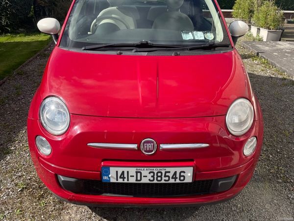 Fiat 500 Hatchback, Petrol, 2014, Red