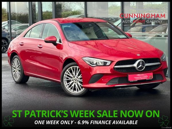 Mercedes-Benz CLA Saloon, Petrol Plug-in Hybrid, 2022, Red