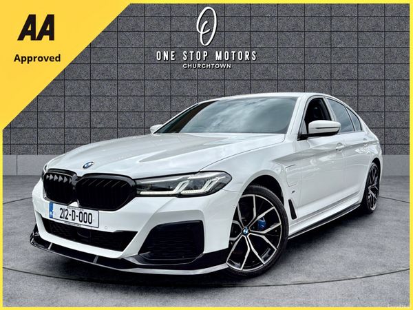 BMW 5-Series Saloon, Petrol Plug-in Hybrid, 2021, White