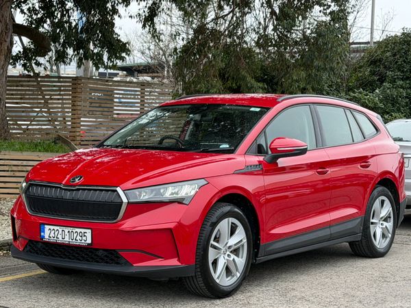 Skoda Enyaq SUV, Electric, 2023, Red