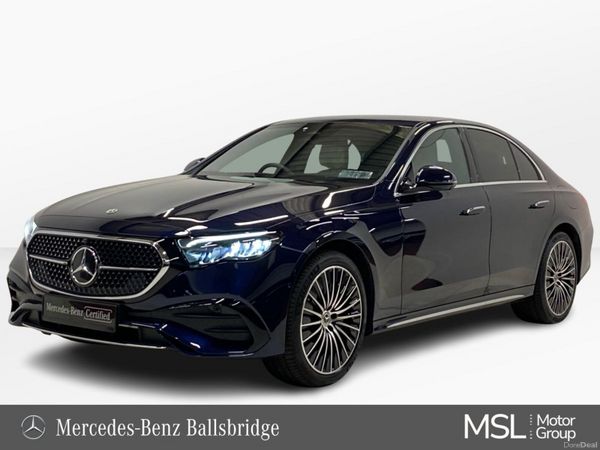 Mercedes-Benz E-Class Saloon, Petrol Plug-in Hybrid, 2025, Blue