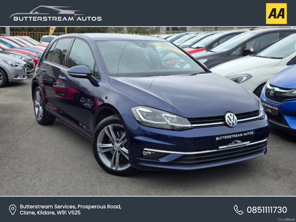 Volkswagen Golf Hatchback, Diesel, 2019, Blue