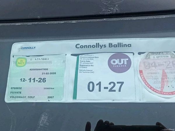 Volkswagen Golf Hatchback, Diesel, 2007, Black