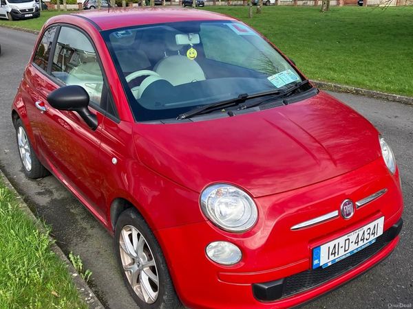 Fiat 500 Hatchback, Petrol, 2014, Red