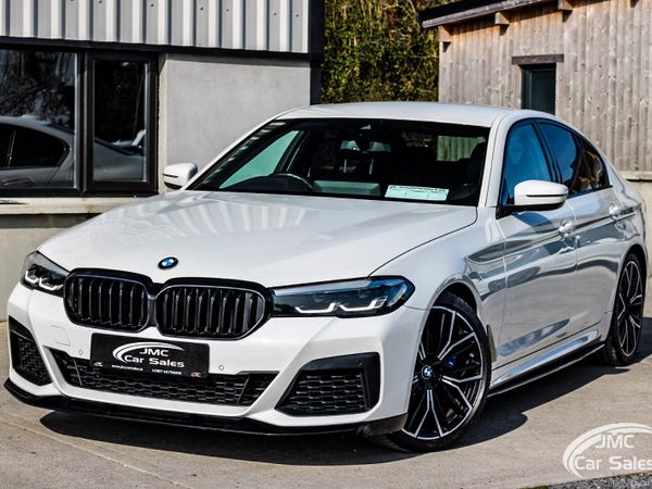 BMW 5-Series Saloon, Diesel Hybrid, 2022, White