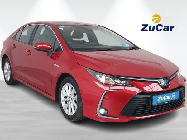 Toyota Corolla Saloon, Petrol Hybrid, 2021, Red