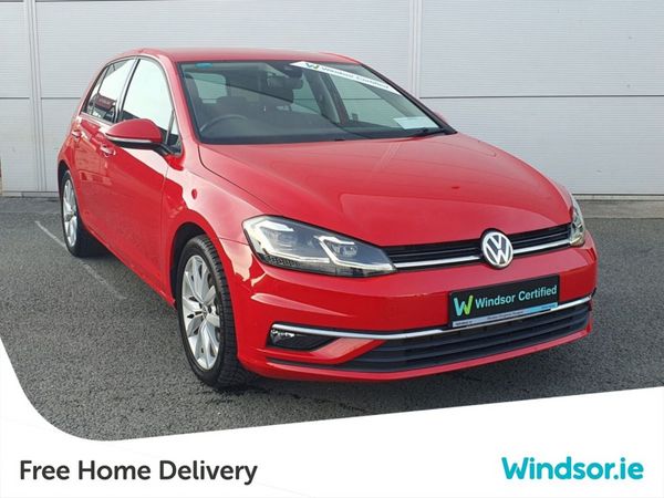 Volkswagen Golf Hatchback, Petrol, 2019, Red