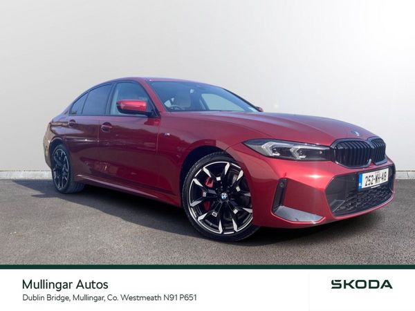 BMW 3-Series Saloon, Petrol Plug-in Hybrid, 2025, Red