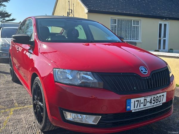 Skoda Rapid Hatchback, Diesel, 2017, Red