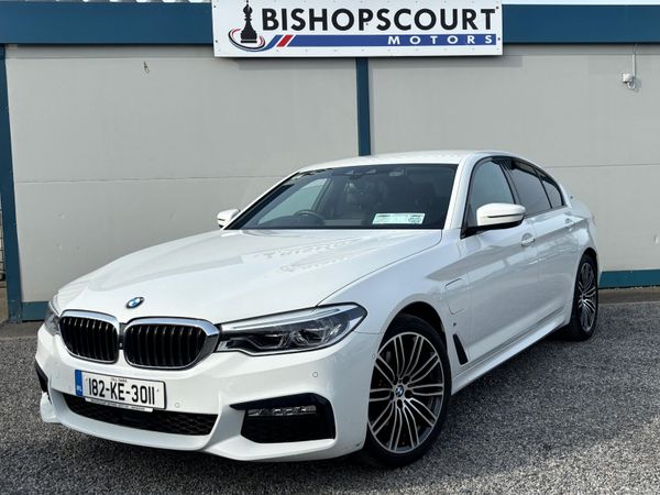 BMW 5-Series Saloon, Petrol Plug-in Hybrid, 2018, White