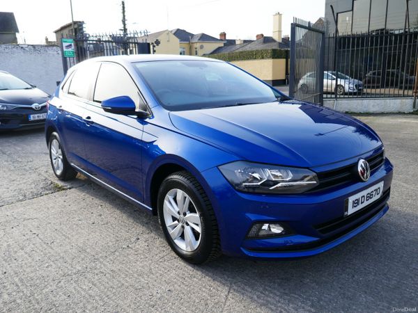 Volkswagen Polo Hatchback, Petrol, 2019, Blue