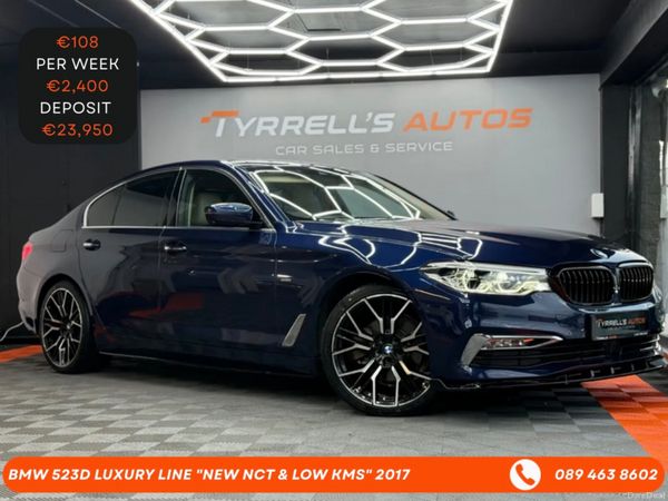 BMW 5-Series Saloon, Diesel, 2017, Blue