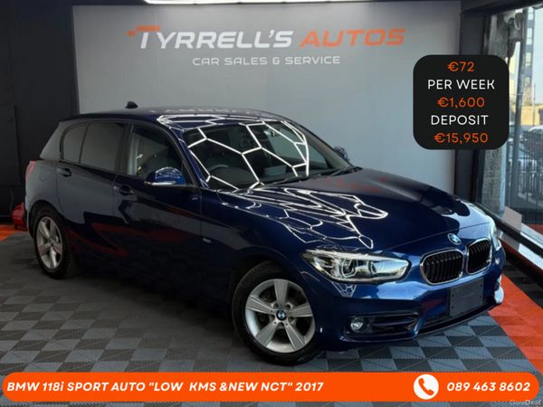 BMW 1-Series Hatchback, Petrol, 2017, Blue
