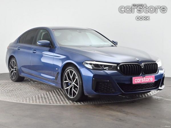 BMW 5-Series Saloon, Petrol Plug-in Hybrid, 2021, Blue