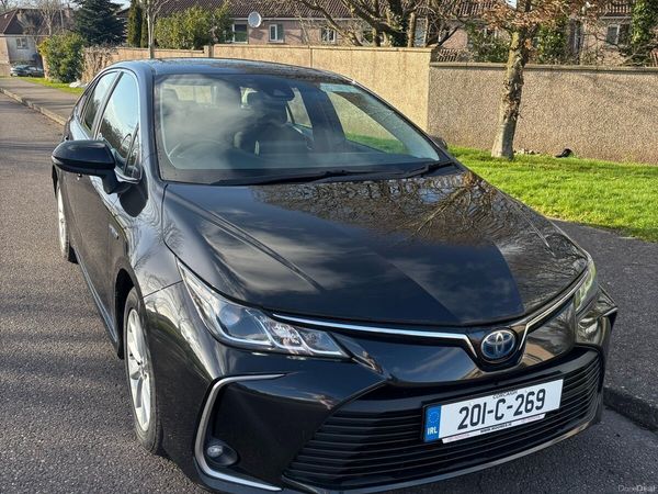 Toyota Corolla Saloon, Petrol Hybrid, 2020, Black
