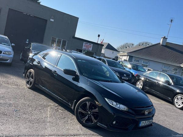 Honda Civic Hatchback, Petrol, 2017, Black