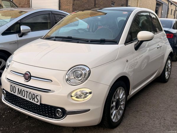 Fiat 500 Hatchback, Petrol, 2016, White