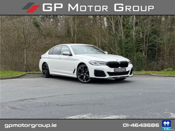 BMW 5-Series Saloon, Petrol Plug-in Hybrid, 2021, White