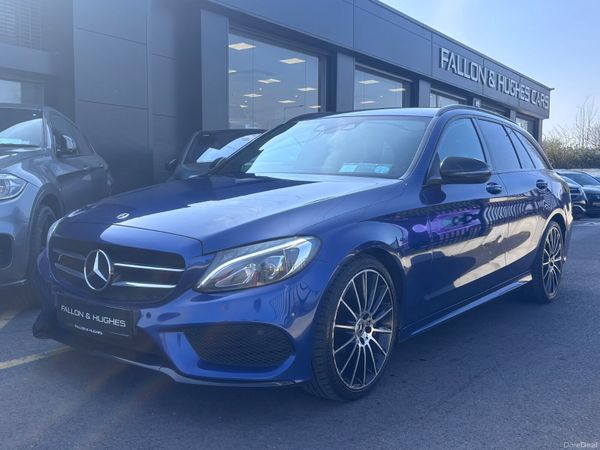 Mercedes-Benz C-Class Estate, Diesel Hybrid, 2017, Blue