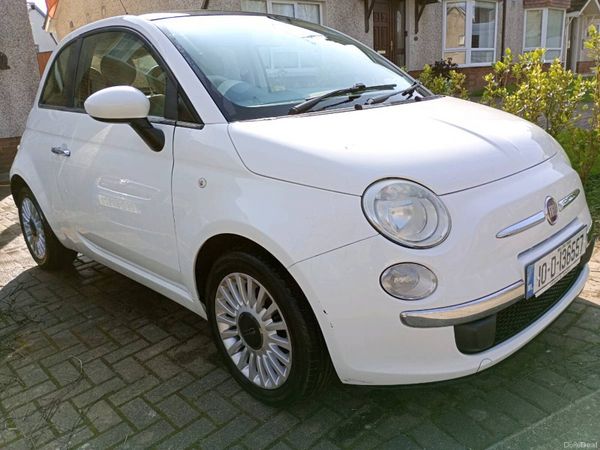 Fiat 500 Hatchback, Petrol, 2010, White