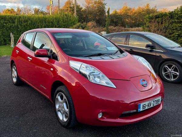 Nissan Leaf Hatchback, Electric, 2016, Red