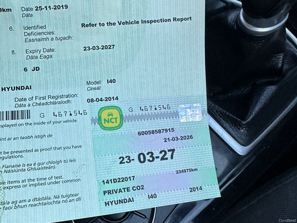 Hyundai i40 Saloon, Diesel, 2014, White