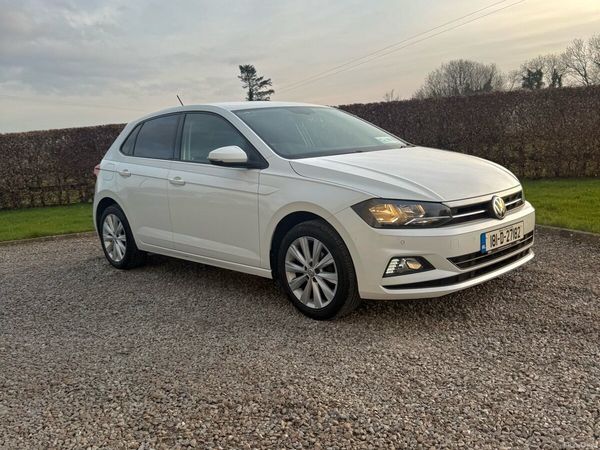 Volkswagen Polo Hatchback, Petrol, 2018, White