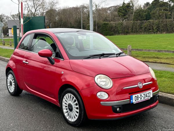 Fiat 500 Hatchback, Petrol, 2008, Red