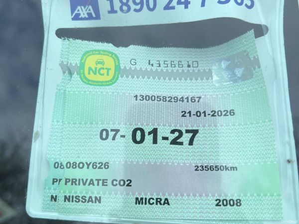 Nissan Micra Hatchback, Petrol, 2008, Red