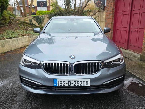 BMW 5-Series Saloon, Petrol Plug-in Hybrid, 2018, Blue